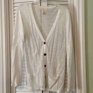Andrea Jovine Cardigan - White - Size Medium